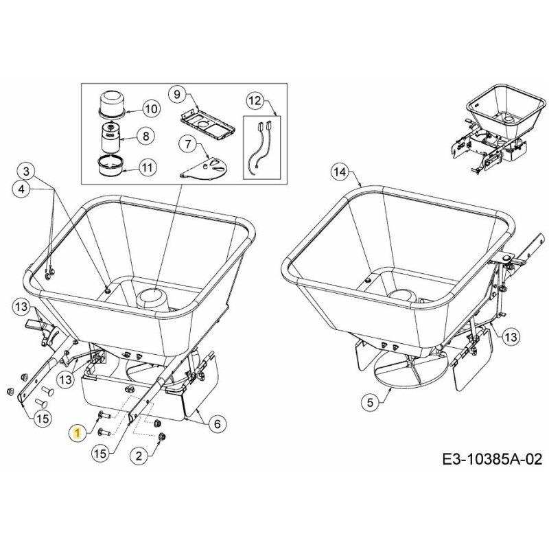PERNO, TRANSPORTADOR 3/8-16x1" PLTD 710-05408 ORIGINAL MTD