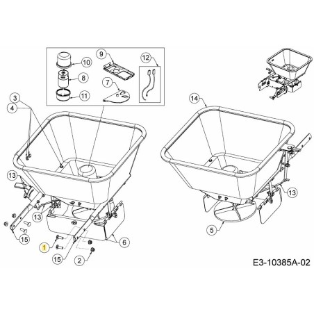 BOLT, CARR 3/8-16x1" PLTD 710-05408 ORIGINAL MTD | Newgardenstore.eu