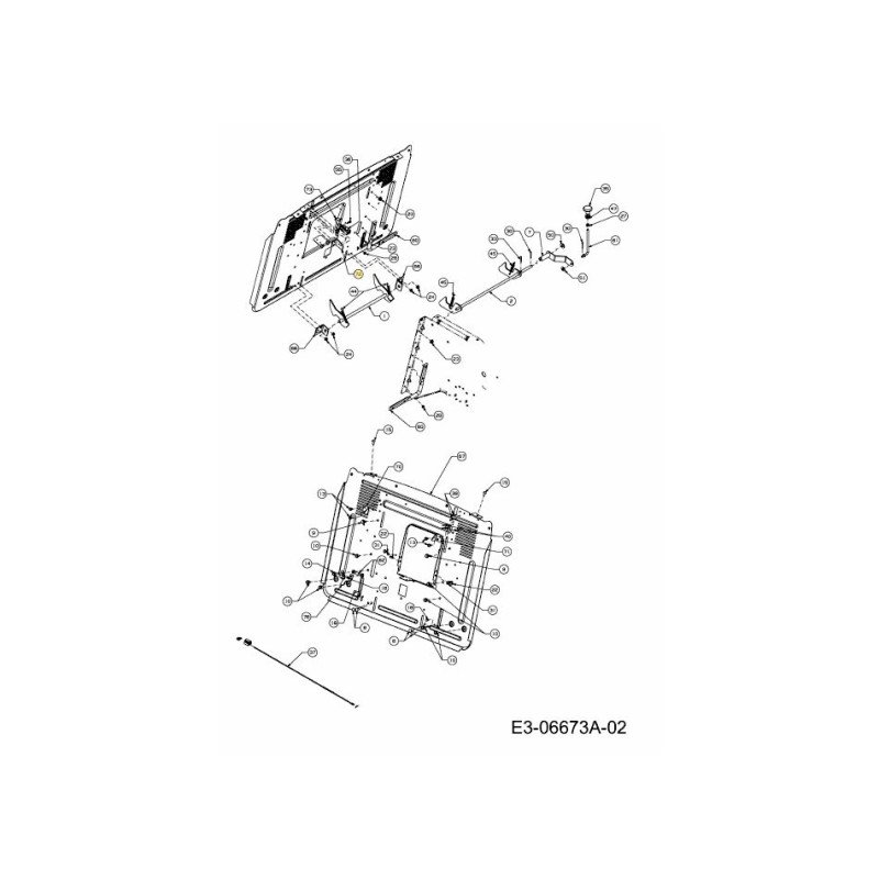 STAFFA DI MONTAGGIO INTERRUTTORE 783-06812 ORIGINALE MTD