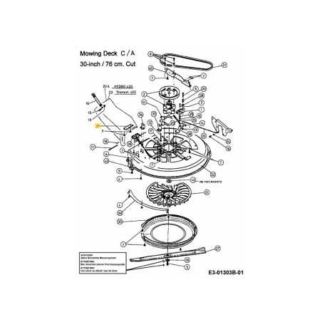SOPORTE: PIVOTE DEL CANAL DE CUBIERTA 783-0292 ORIGINAL MTD | Newgardenstore.eu