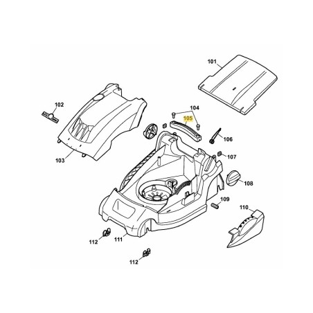 Carrying handle 4907306 ORIGINAL MTD | Newgardenstore.eu