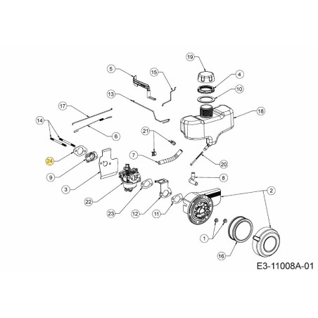 Vergaserdichtung 751-18606A Original MTD | Newgardenstore.eu