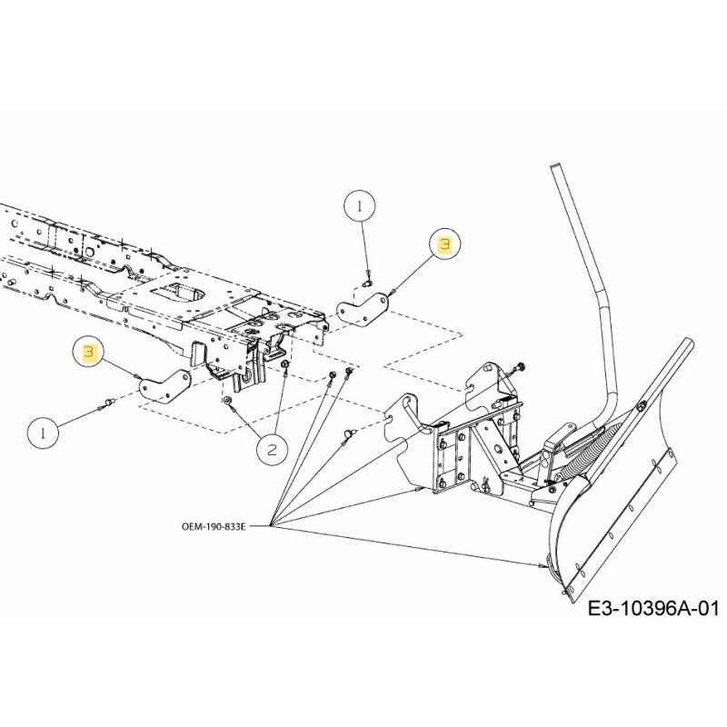 SUPPORT LAME MTG AF-27864 ORIGINAL MTD