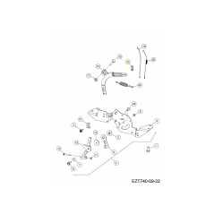 Buchse, Drosselklappengestänge KH-009538 ORIGINAL MTD