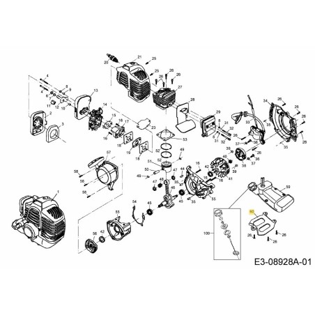 BRACKET TANK 092.63.556 ORIGINAL MTD | Newgardenstore.eu