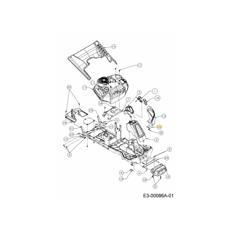 Batteriehalterung 783-08277637 Original MTD