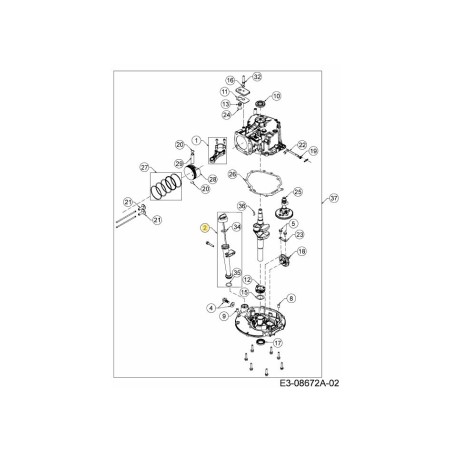 ASTINA DI LIVELLO COMPLETA. 651-05552 ORIGINALE MTD | Newgardenstore.eu