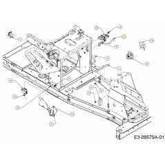 BATTERIEHALTERUNG 747-06148 ORIGINAL MTD