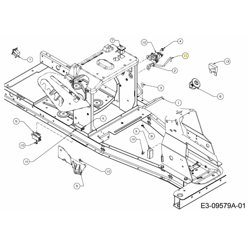 STAFFA BATTERIA 747-06148 ORIGINALE MTD STAFFA BATTERIA 747-06148 ORIGINALE MTD