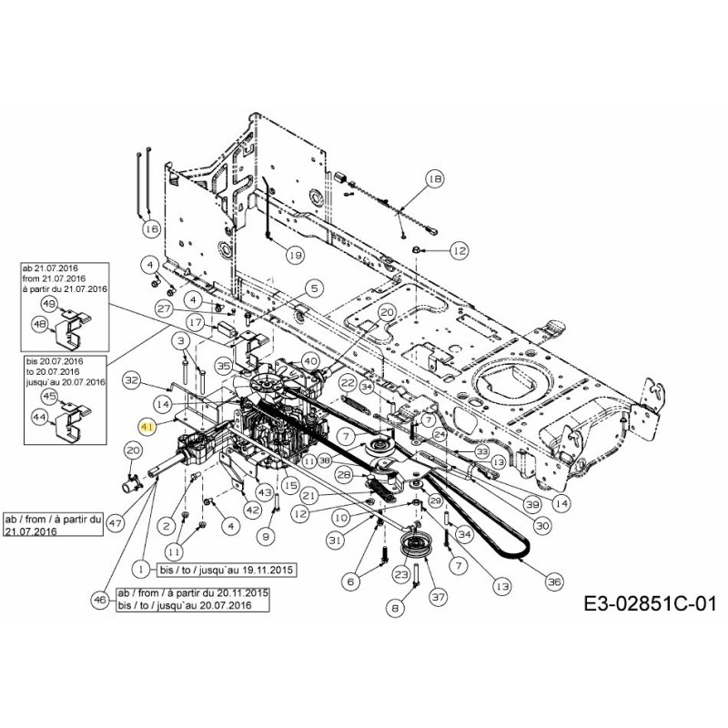 BRACKET AXLE MOUNTING RH 783-07295637 ORIGINAL MTD BRACKET AXLE MOUNTING RH 783-07295637 ORIGINAL MTD