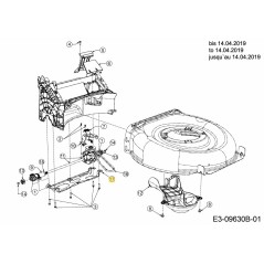 TRANSMISSION À BARRE TRANSVERSALE ARRIÈRE 787-01915C ORIGINAL MTD