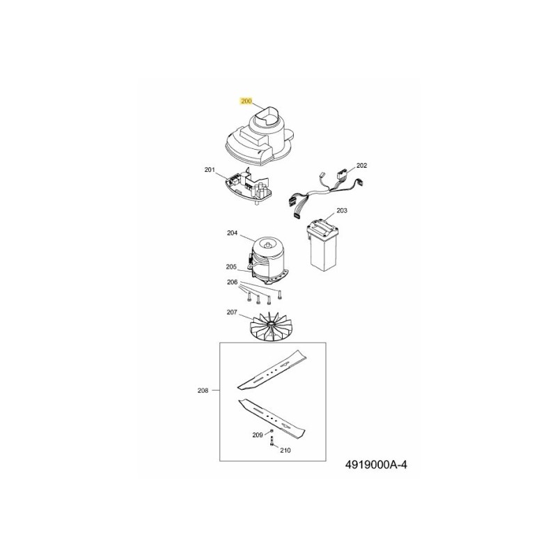 Air guide cover 34 4919314 ORIGINAL MTD