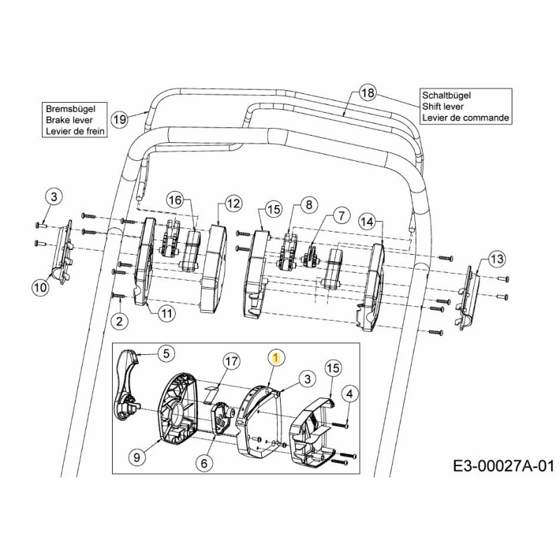 CAJA INFERIOR ASM VARIO CC 631-05682 ORIGINAL MTD