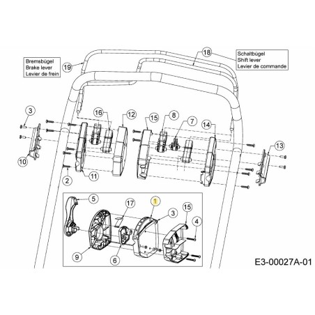 BOÎTE INFÉRIEURE ASM VARIO CC 631-05682 ORIGINAL MTD | Newgardenstore.eu
