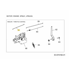 VARILLA DEL ESTRANGULADOR 751-12228 ORIGINAL MTD