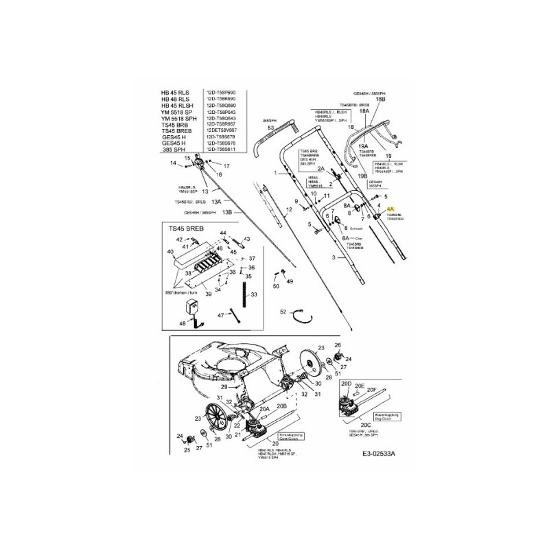 SUPPORTO, CAVO DI AZIONAMENTO 731-1821 ORIGINALE MTD