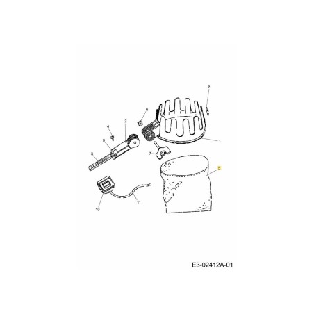 CATCHER CLOTH RG-M 7242300 ORIGINAL MTD | Newgardenstore.eu