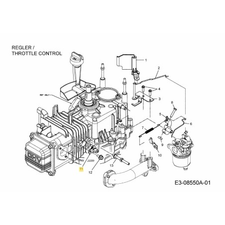 VARILLA DE CONTROL DEL ESTRANGULADOR 647-04244 ORIGINAL MTD | Newgardenstore.eu