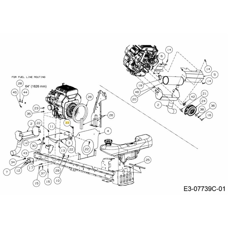 ABRAZADERA DE OJO 732-05335 ORIGINAL MTD