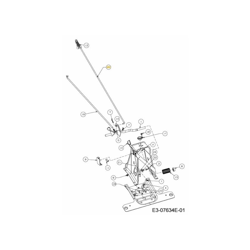 BREMSSTANGE: 747-06033A ORIGINAL MTD