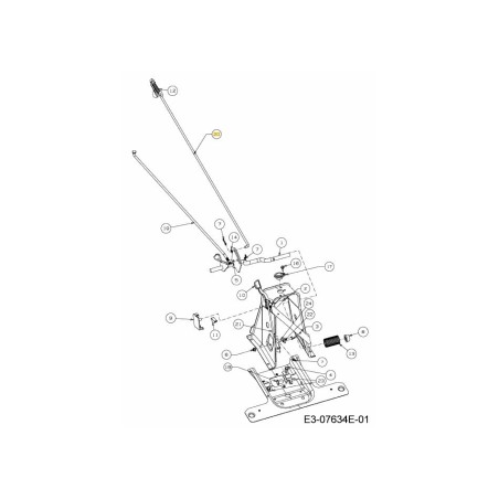 ASTA FRENO 747-06033A ORIGINALE MTD | Newgardenstore.eu