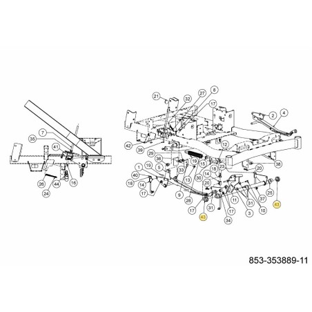 BRIDE DE ROULEMENT 748-3051A MONTÉE D'ORIGINE | Newgardenstore.eu