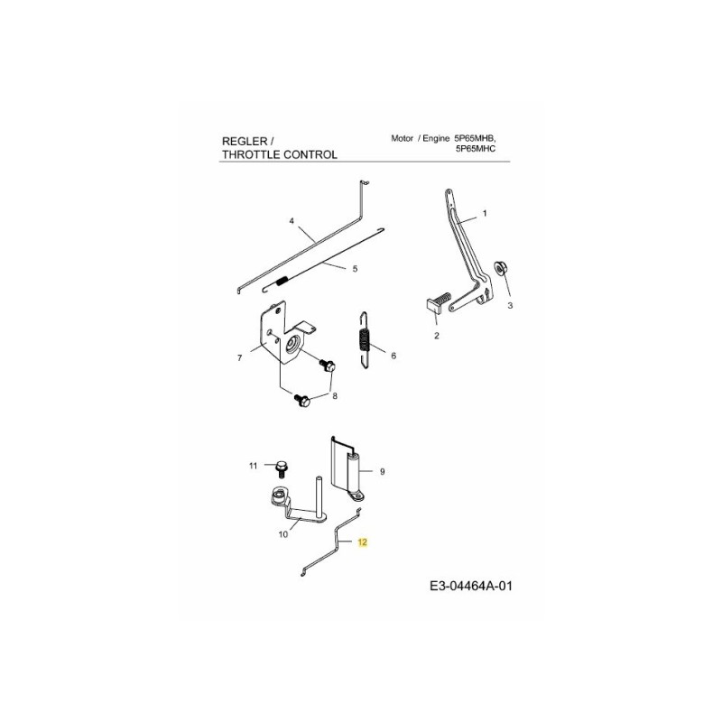 ASTA DI COMANDO DELL'ARIA 751-11524 ORIGINALE MTD ASTA DI COMANDO DELL'ARIA 751-11524 ORIGINALE MTD