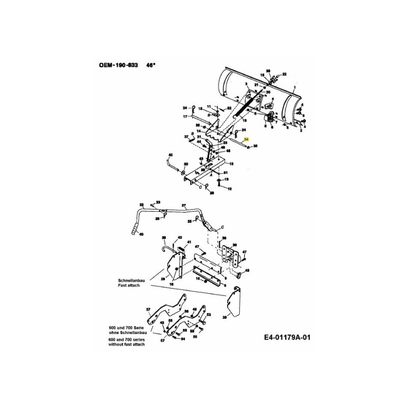 Stangenfederhalterung AF-23856 Original MTD