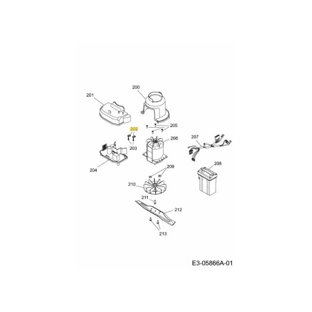 BOÎTIER DE COLLIER 3586207 ORIGINAL MTD | Newgardenstore.eu