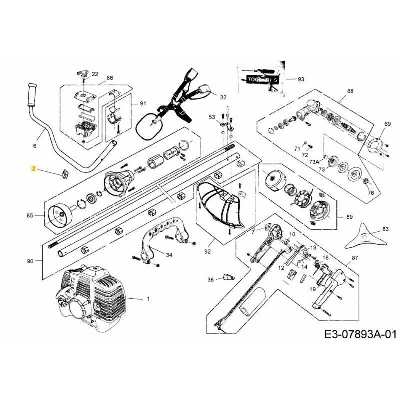 CLIP CABLE DEL ACELERADOR 092.63.002 ORIGINAL MTD