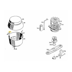 GANCHO DE ALAMBRE RECTANGULAR 4380206 ORIGINAL MTD