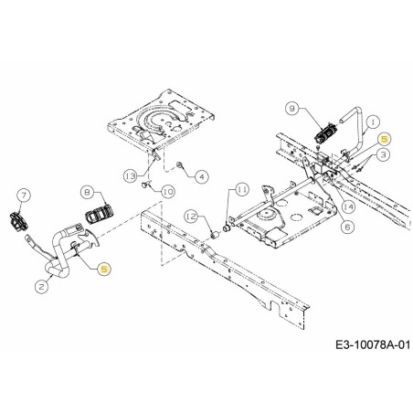 CLIP : PED 731-09957A ORIGINAL MTD | Newgardenstore.eu