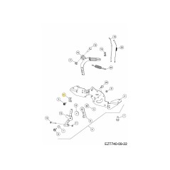 ABRAZADERA, CABLE KH-009141 ORIGINAL MTD | Newgardenstore.eu
