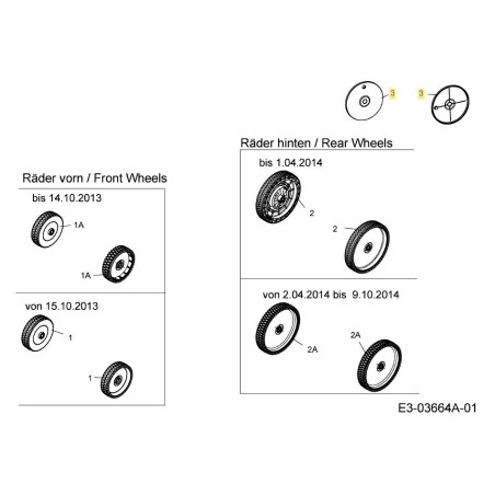 WHEEL COVER 731-09859 ORIGINAL MTD | Newgardenstore.eu