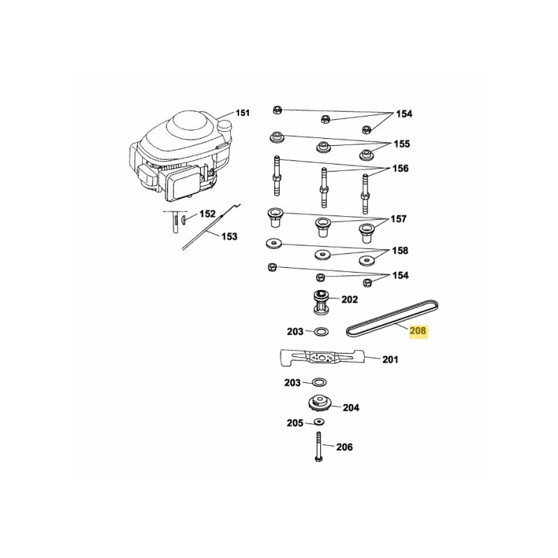 Keilriemen 0039210 Original MTD