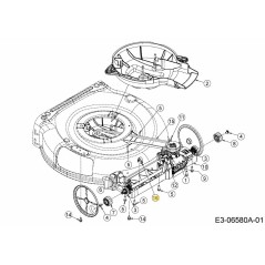 CLIP AXLE FRONT 787-01793 ORIGINAL MTD