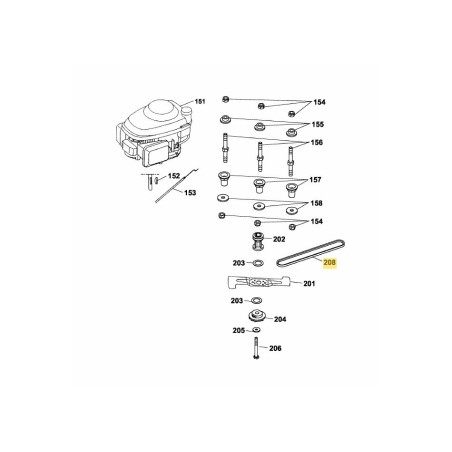 V-BELT 0039218 ORIGINAL MTD | Newgardenstore.eu