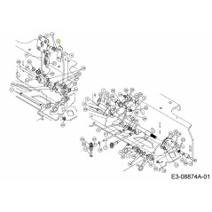 BRACKET REVERSE PEDAL 703-08518 ORIGINAL MTD | Newgardenstore.eu