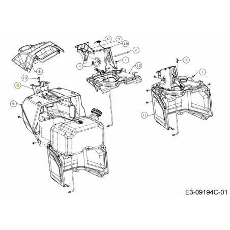 BRG:SHF:STRG 731-10618 MTD ORIGINAL | Newgardenstore.eu