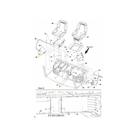 BRIDE DE ROULEMENT 741-04215 MONTÉE D'ORIGINE | Newgardenstore.eu