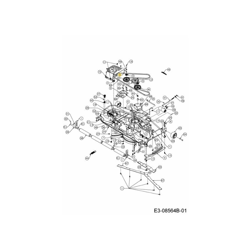 ROD KEEPR BELT 54 IDLR 747-04938 ORIGINALE MTD