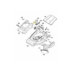 Botón de triturado inferior 4907332 ORIGINAL MTD | Newgardenstore.eu