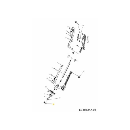 Abdeckungsbaugruppe SRT350B-19 Original MTD | Newgardenstore.eu