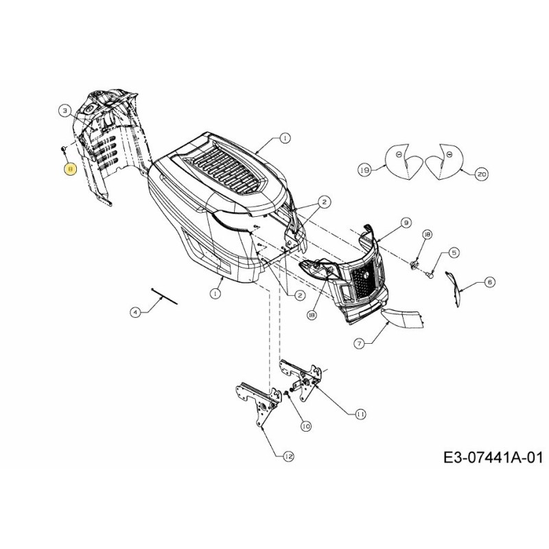 BMPR: TABLERO ESTILO K 731-06404 ORIGINAL MTD