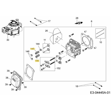 Spring 751-12004 ORIGINAL MTD | Newgardenstore.eu