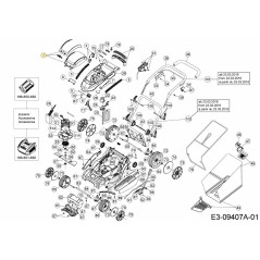 TAPA DE BATERÍA 092.64.558 ORIGINAL MTD | Newgardenstore.eu