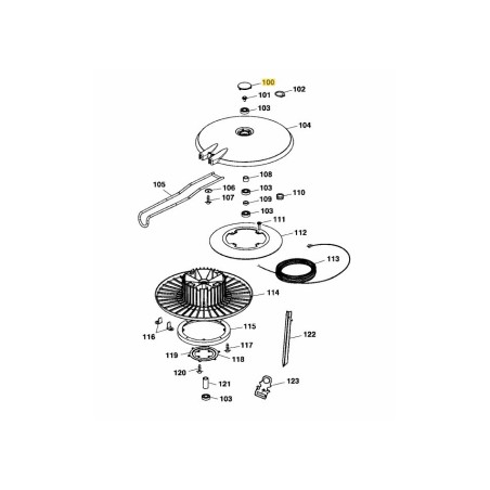 PLATE-COVER-HI LO 4026319 ORIGINAL MTD | Newgardenstore.eu