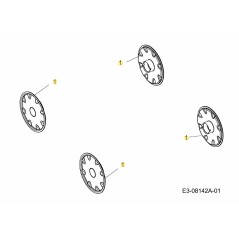 Enjoliveur de roue 180 mm Gris Huître 731-09325 d'origine MTD