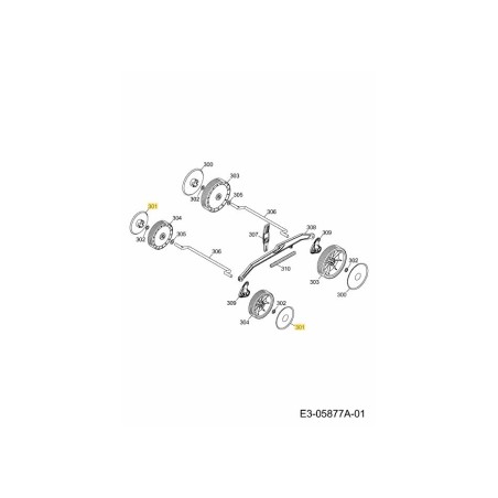 WHEEL CAP 4919525 ORIGINAL MTD | Newgardenstore.eu