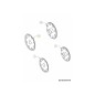 Enjoliveur 200 mm Gris Huître 731-09326 d'origine MTD Enjoliveur 200 mm Gris Huître 731-09326 d'origine MTD